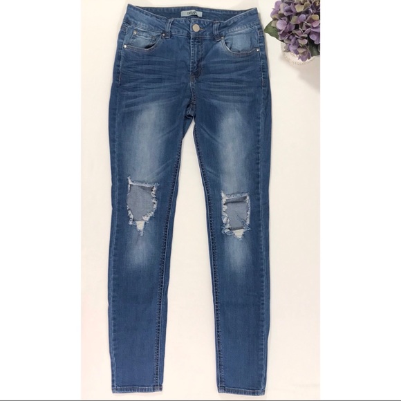 refuge Denim - Refuge Distressed Skinny Jeans